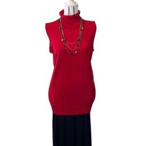 Joseph A NWOT size large sparkly cowl neck sleeveless knit top